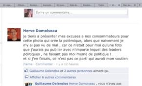 Hervé Damoiseau s'excuse