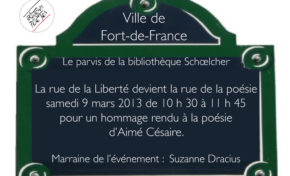 Festival de la Poésie .... le 9 mars à Fort-de-France