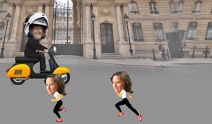 Jeu du Scooter : Aidez François #Hollande à rejoindre Julie !