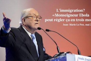 Enième dérapage conscient  de Jean-Marie Le Pen