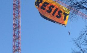 Vidéo live : des manifestants sur une grue devant la Maison Blanche