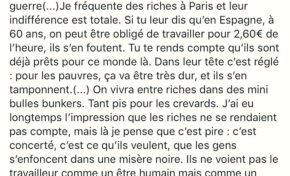 "Les riches voient les pauvres comme un problème à gérer"... L'Europe va mal en ce moment...