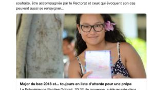 Avec 20,32 de moyenne au Bac elle rame sur Parcours Sup, le gouvernement panique. Les bacheliers des DOM sont-ils défavorisés ?