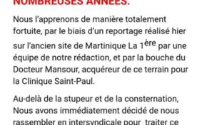 Incendie à "RFO" à Clairière en Martinique