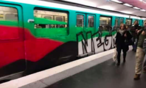 Le drapeau Rouge Vert Noir s'installe à Paris dans le métro