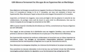 Antoine Crozat a t-il rédigé le communiqué de GBH en Martinique ?