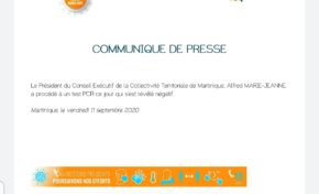 Covid-19 en Martinique : le président de tous les Martiniquais mieux armé que tous les Martiniquais pour lutter ruse contre le virus