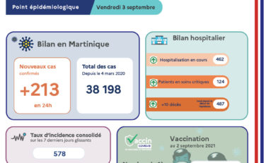 Covid-19 en Martinique : 487 morts depuis le début de la pandémie