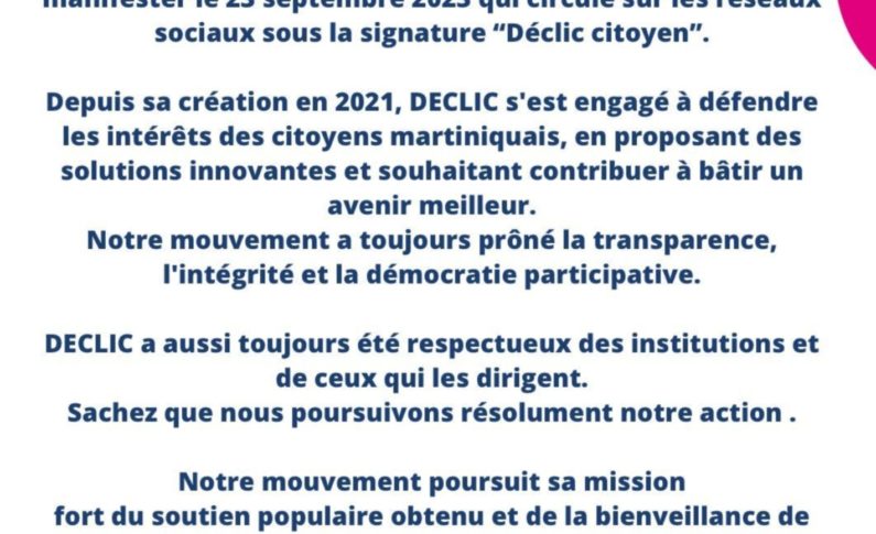 DÉCLIC n'est pas Déclic Citoyen