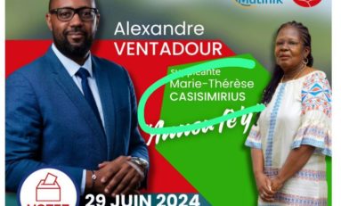 Législatives 2024 en Martinique : Alexandre Ventadour en mode en bon dard et en tout "Casisimirus"