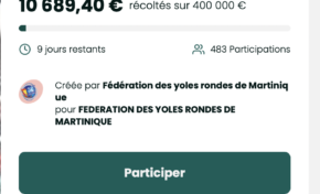 38 ème Tour de Martinique des yoles rondes ...Cagnotte Leetchi versus Subvention Letchimy...on vient de franchir la barre des... 10 000 euros