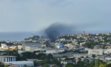 Réveil en fumée et enfumé pour Fort-de-France en Martinique