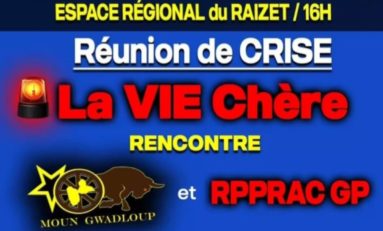 Lutte contre la vie chère en...GUADELOUPE...rencontre entre Moun Gwadloup et Le RPPRAC GP